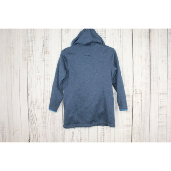 LL Bean Sweater Fleece Coat Blue Size Large Pet - Picture 7 of 10
